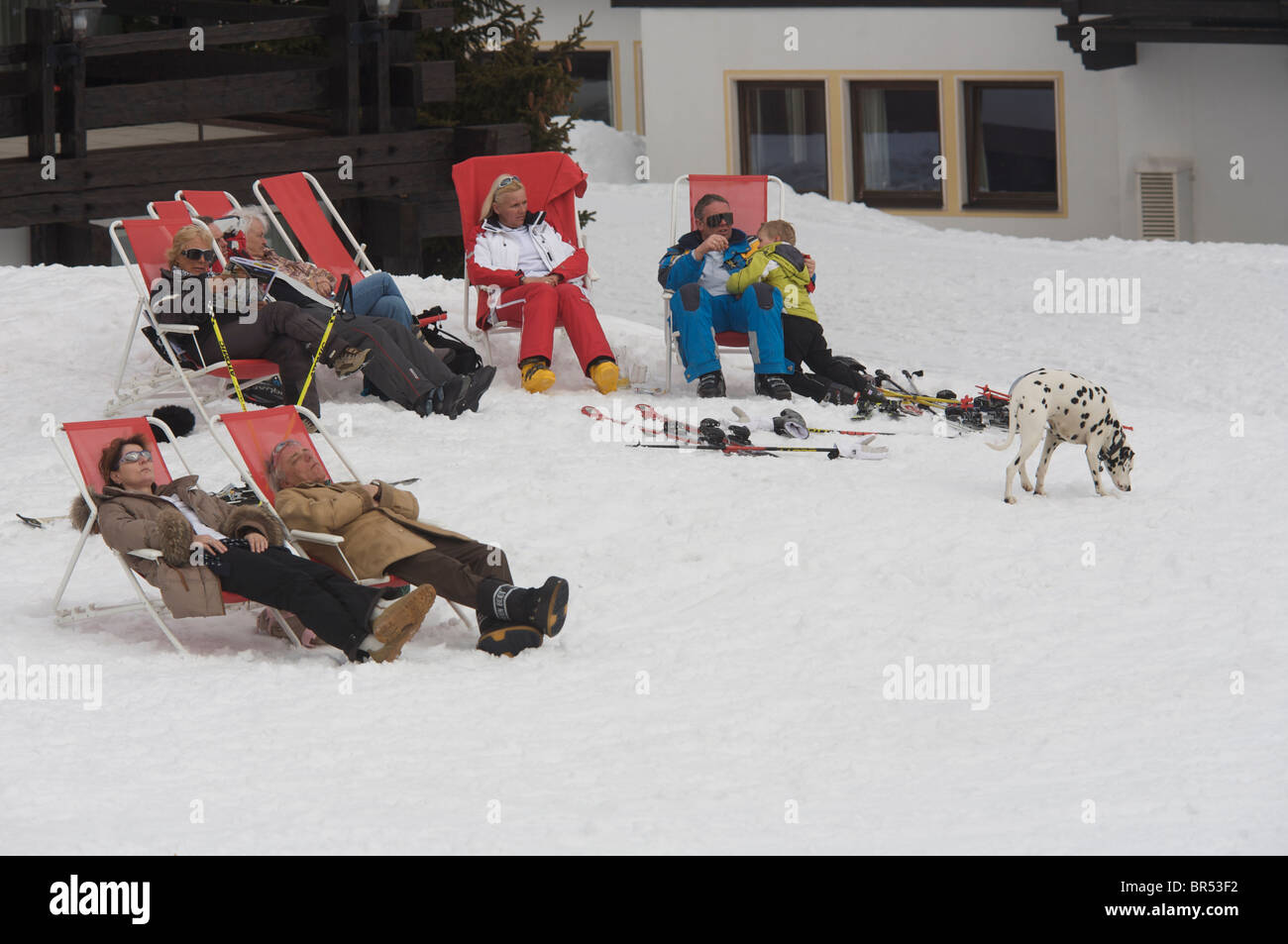 Lech Austria paradiso dello sci. Foto Stock
