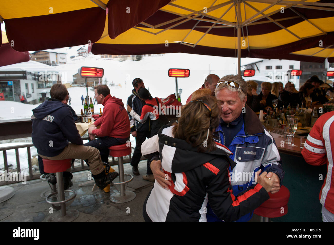 Lech Austria paradiso dello sci. Foto Stock