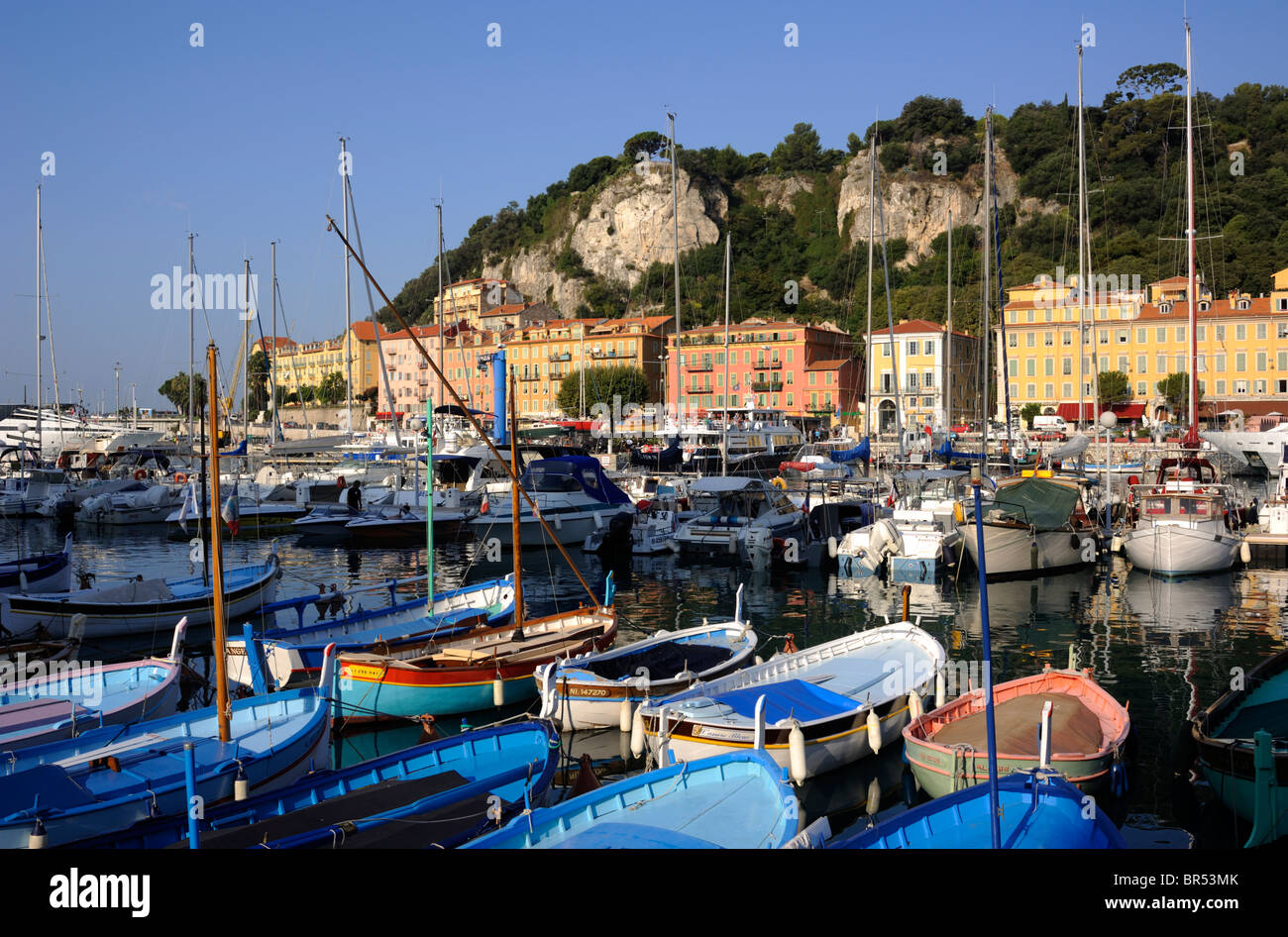 Francia, Nizza, porto Foto Stock