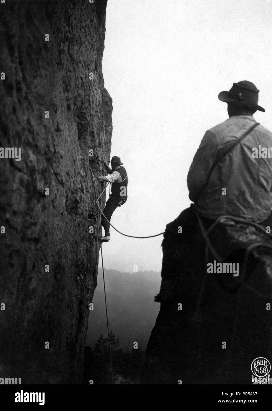 Fotografia storica, alpinista, intorno al 1930 Foto Stock