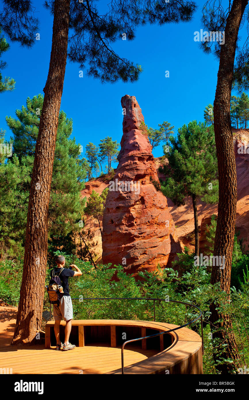 Cava di Roussillon, Provenza, Francia Foto Stock