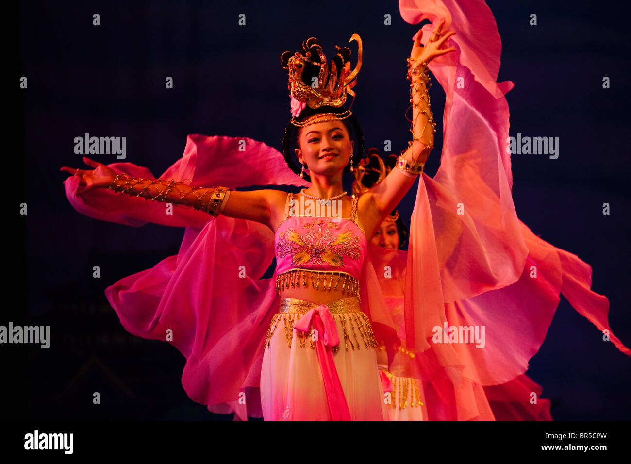 Codolo Dyansty danza e performance musicali, Xian, Provincia di Shaanxi, Cina Foto Stock