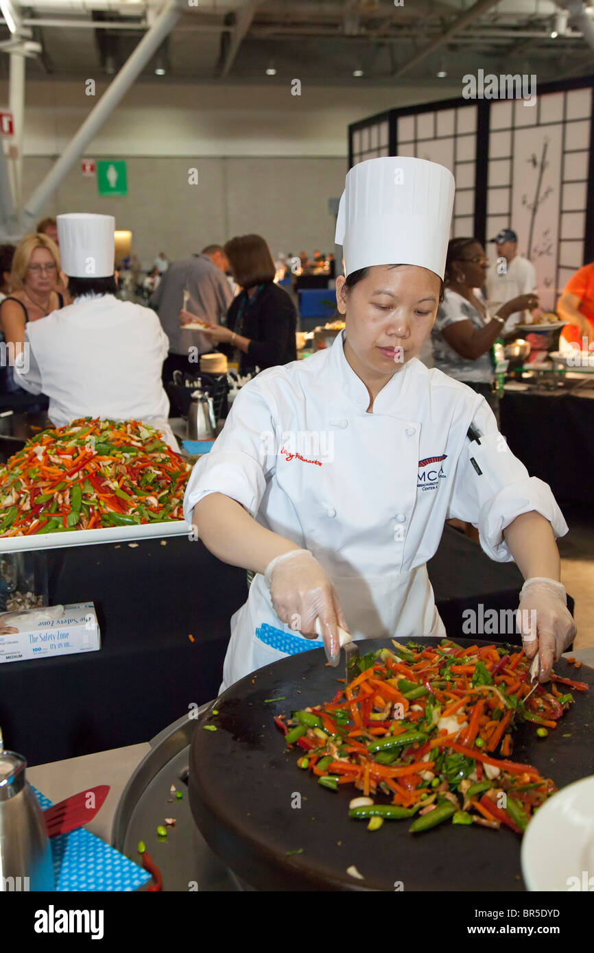 Lo Chef presso il Massachusetts Convention Center Foto Stock