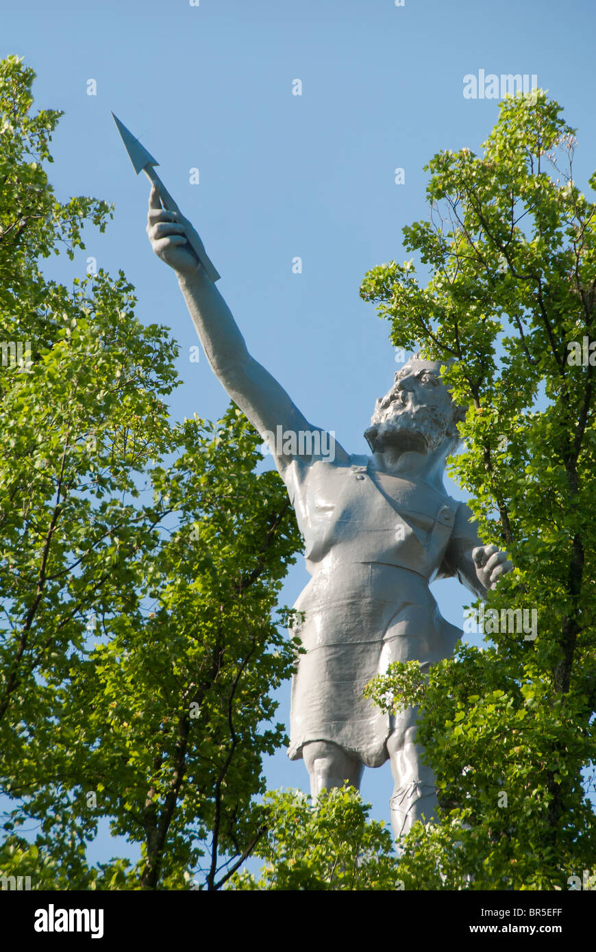 "Vulcan', progettato da Giuseppe Moretti in 1904, la più grande del mondo di ghisa statua in Birmingham, Alabama, STATI UNITI D'AMERICA Foto Stock