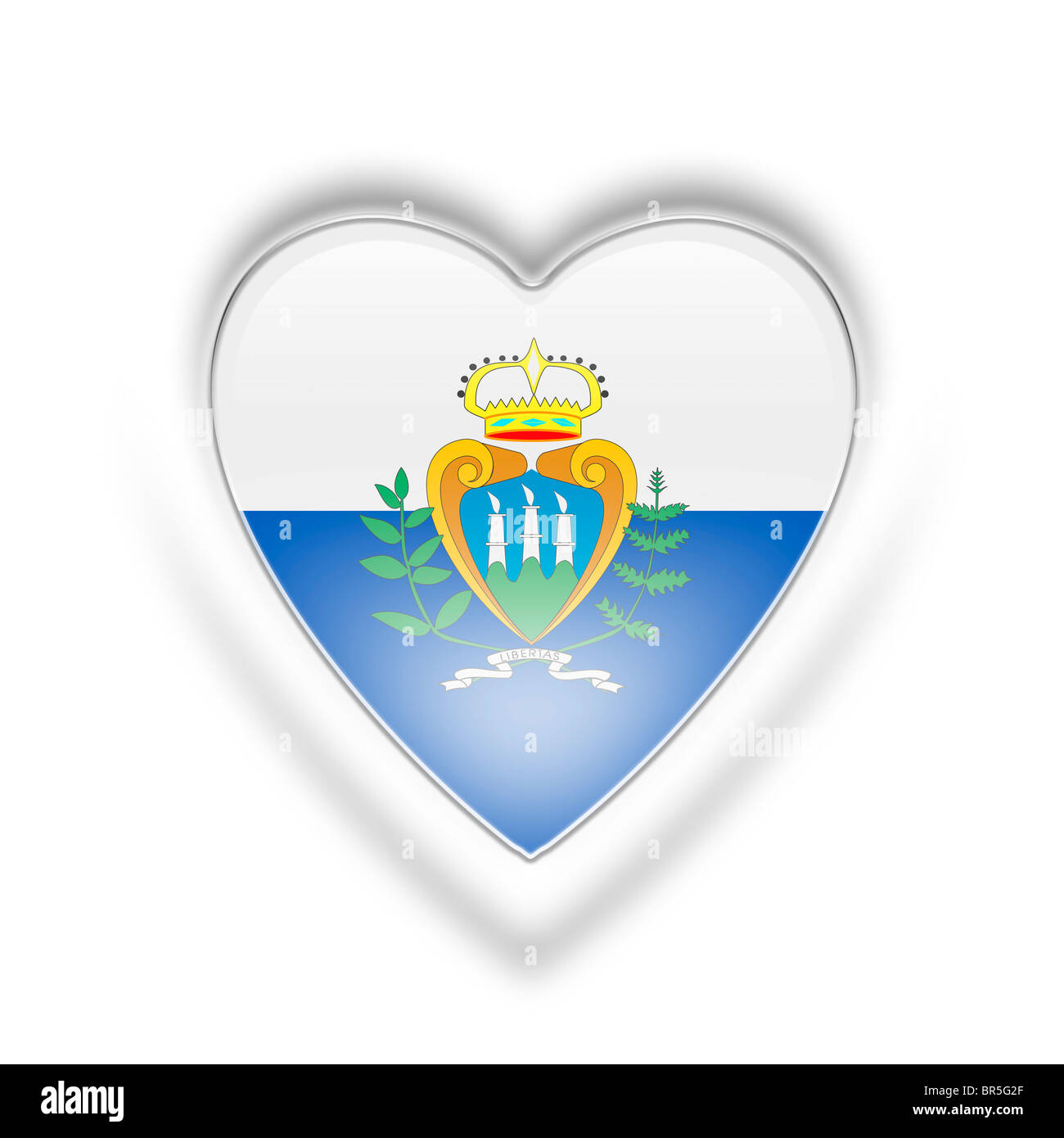 Bandierina del San marino Foto Stock