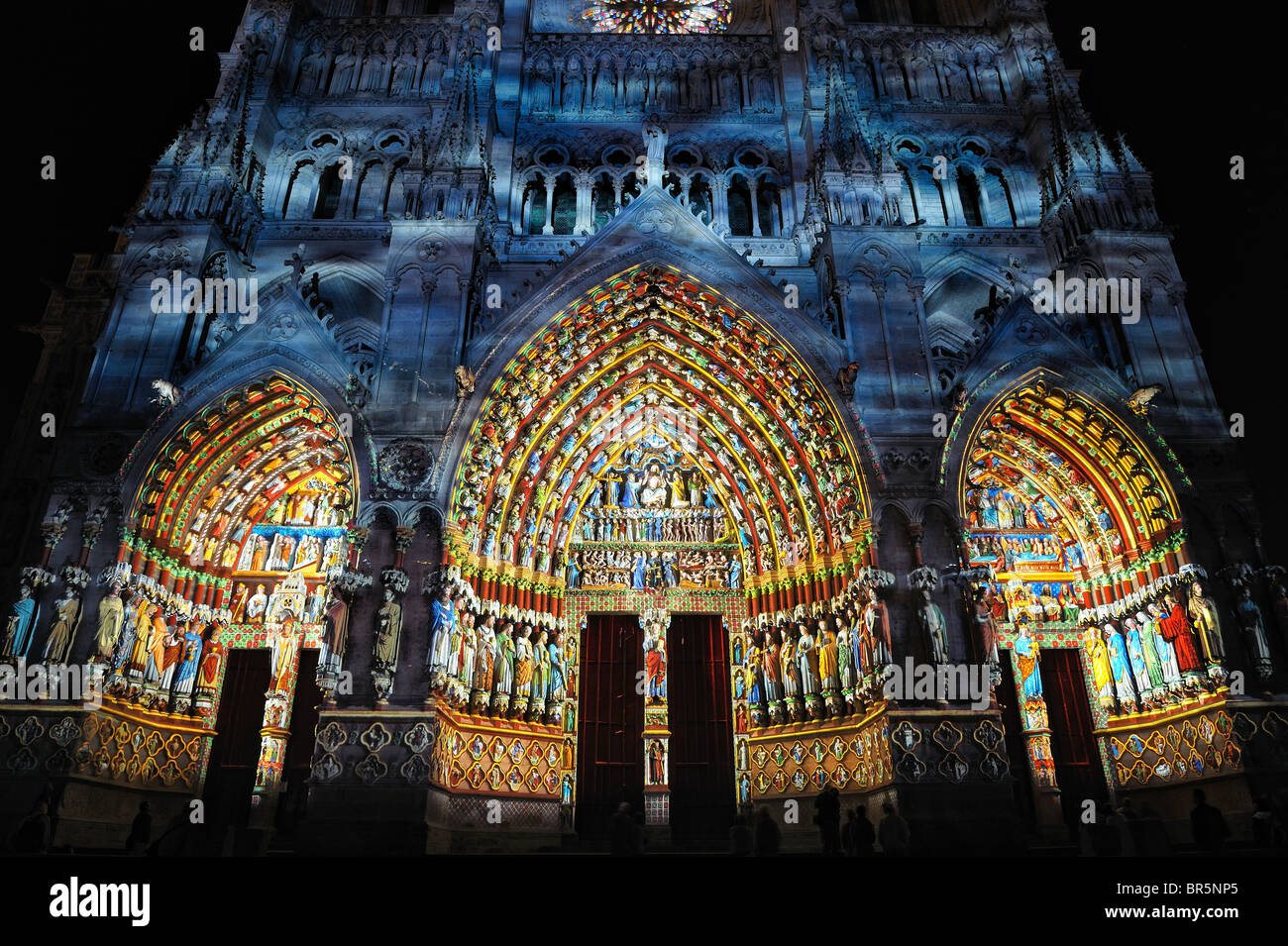 La cattedrale di Amiens, Francia. Foto Stock