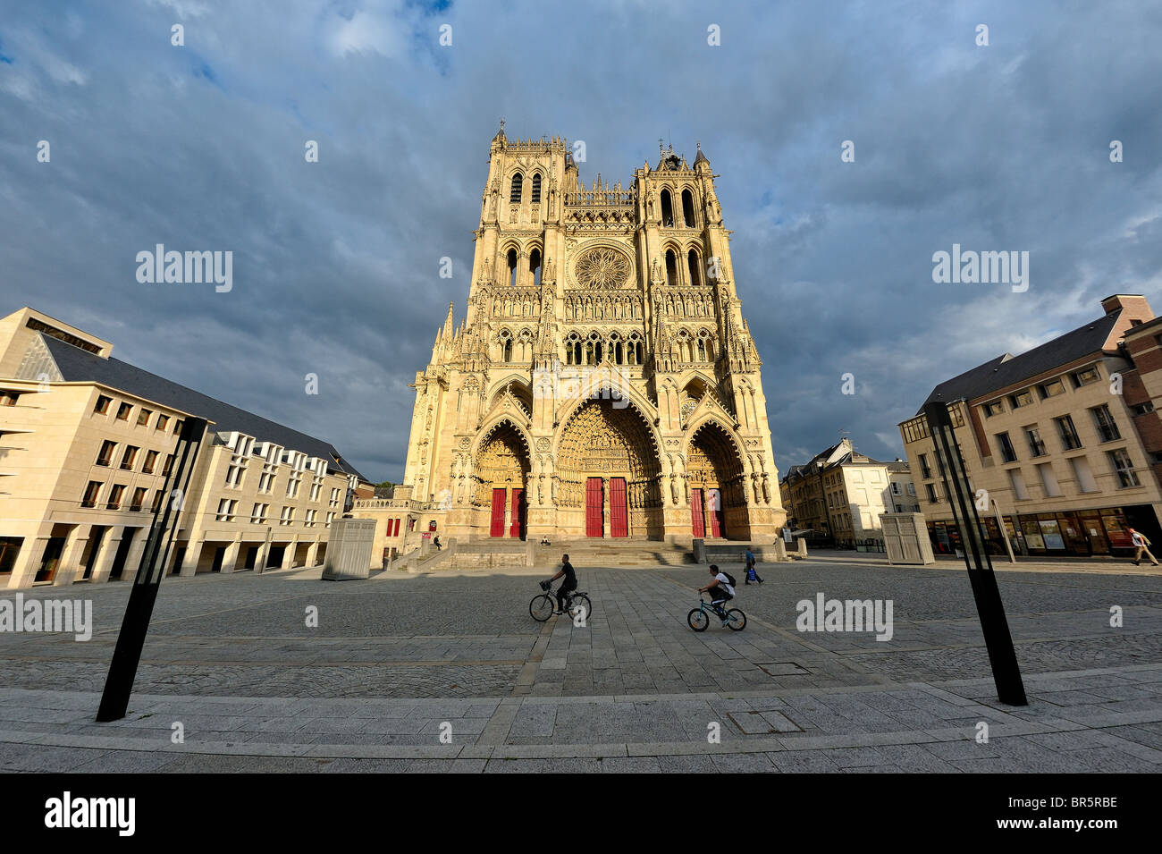 La cattedrale di Amiens, Francia. Foto Stock