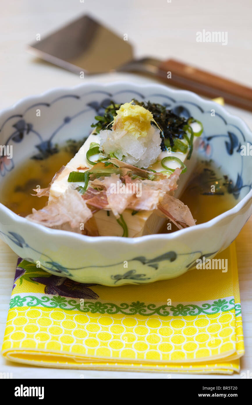 Niyakko (riscaldato il tofu piatto) Foto Stock
