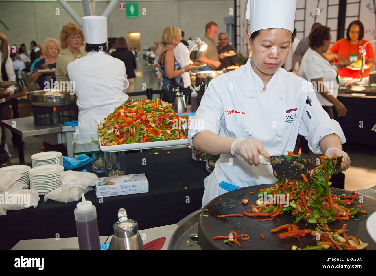Lo Chef presso il Massachusetts Convention Center Foto Stock