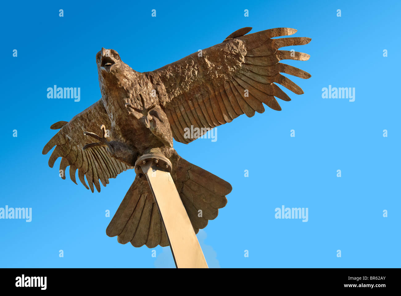 "War Eagle" è Auburn University la scuola di simbolo e il nome della sua lotta canzone, Auburn, Alabama, STATI UNITI D'AMERICA Foto Stock