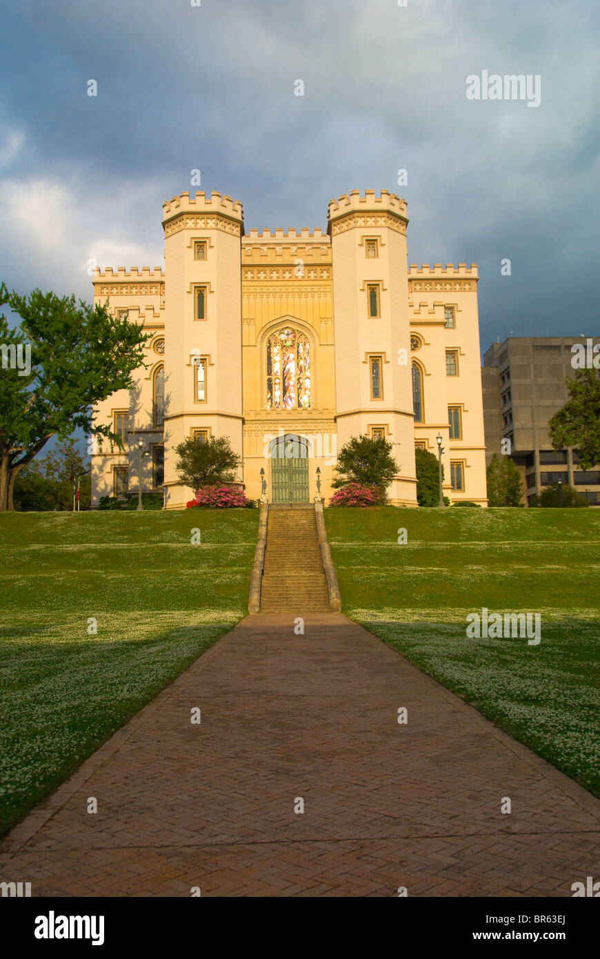Louisiana's Old State Capitol costruita nel 1847, ora museo della storia politica, Baton Rouge, Louisiana, Stati Uniti d'America Foto Stock