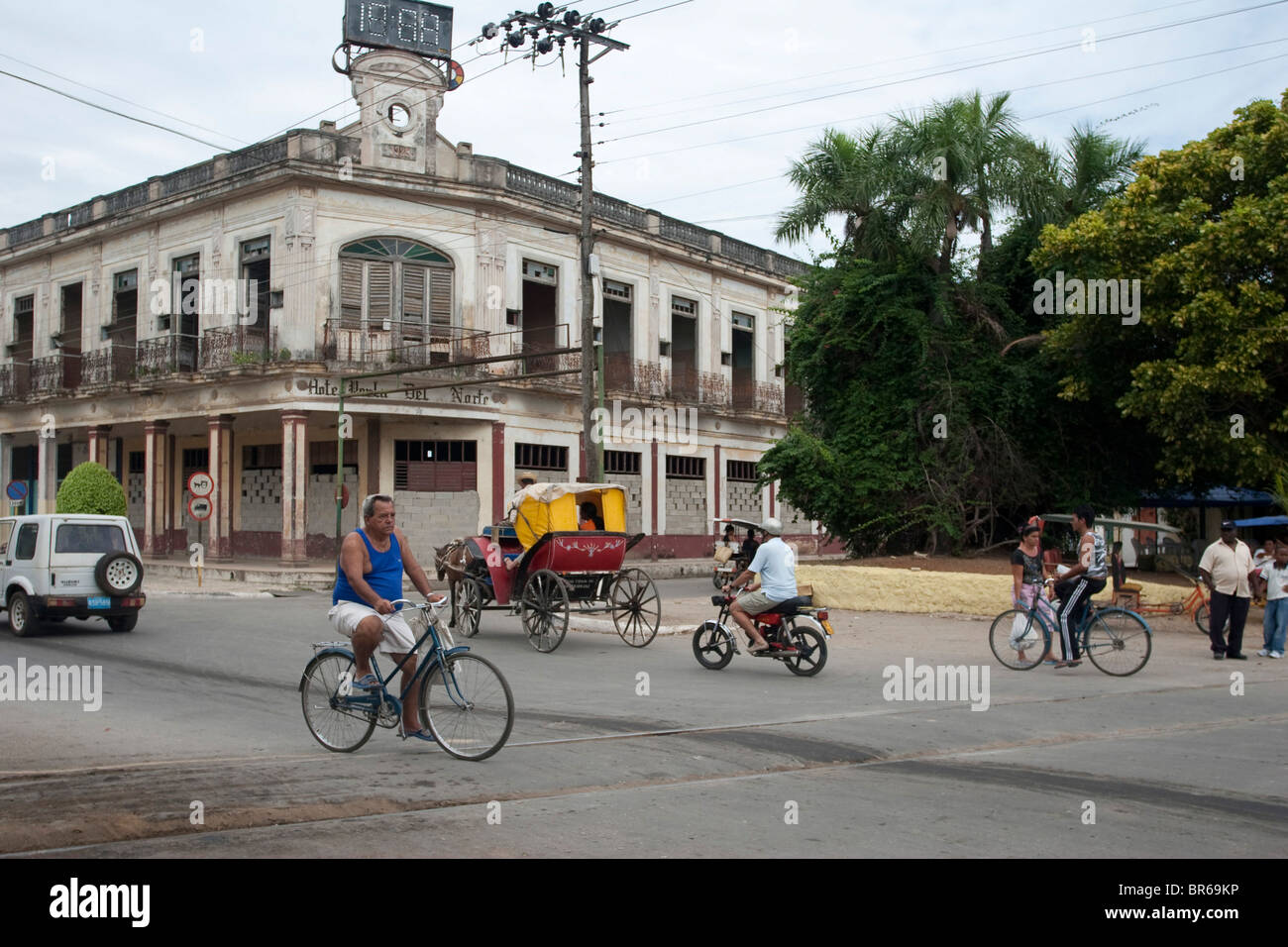 Cubano scena di strada Foto Stock
