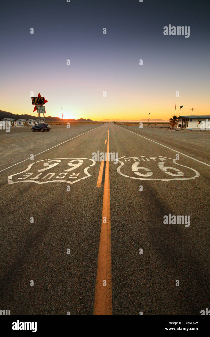 Vecchi Route 66, CALIFORNIA, STATI UNITI D'AMERICA Foto Stock