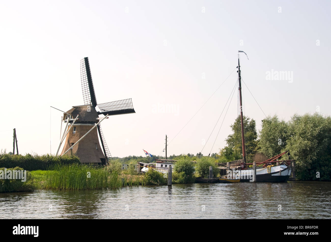 Weerriben Friesland Fryslan Olanda Mulino a vento Foto Stock