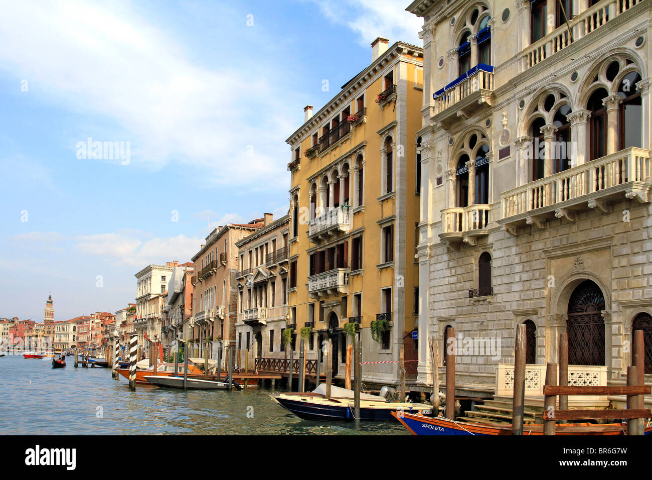 Canale GrandeGrand Canal a Venezia, Italia Foto Stock