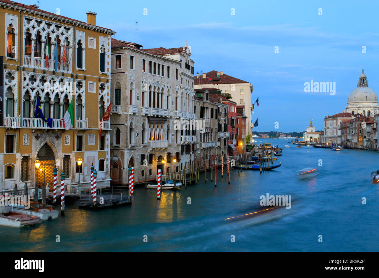 Palazzo Cavalli Franchetti e Bárbaro-Curtis sul Canale Grande, sul Canal Grande a Venezia, Italia Foto Stock