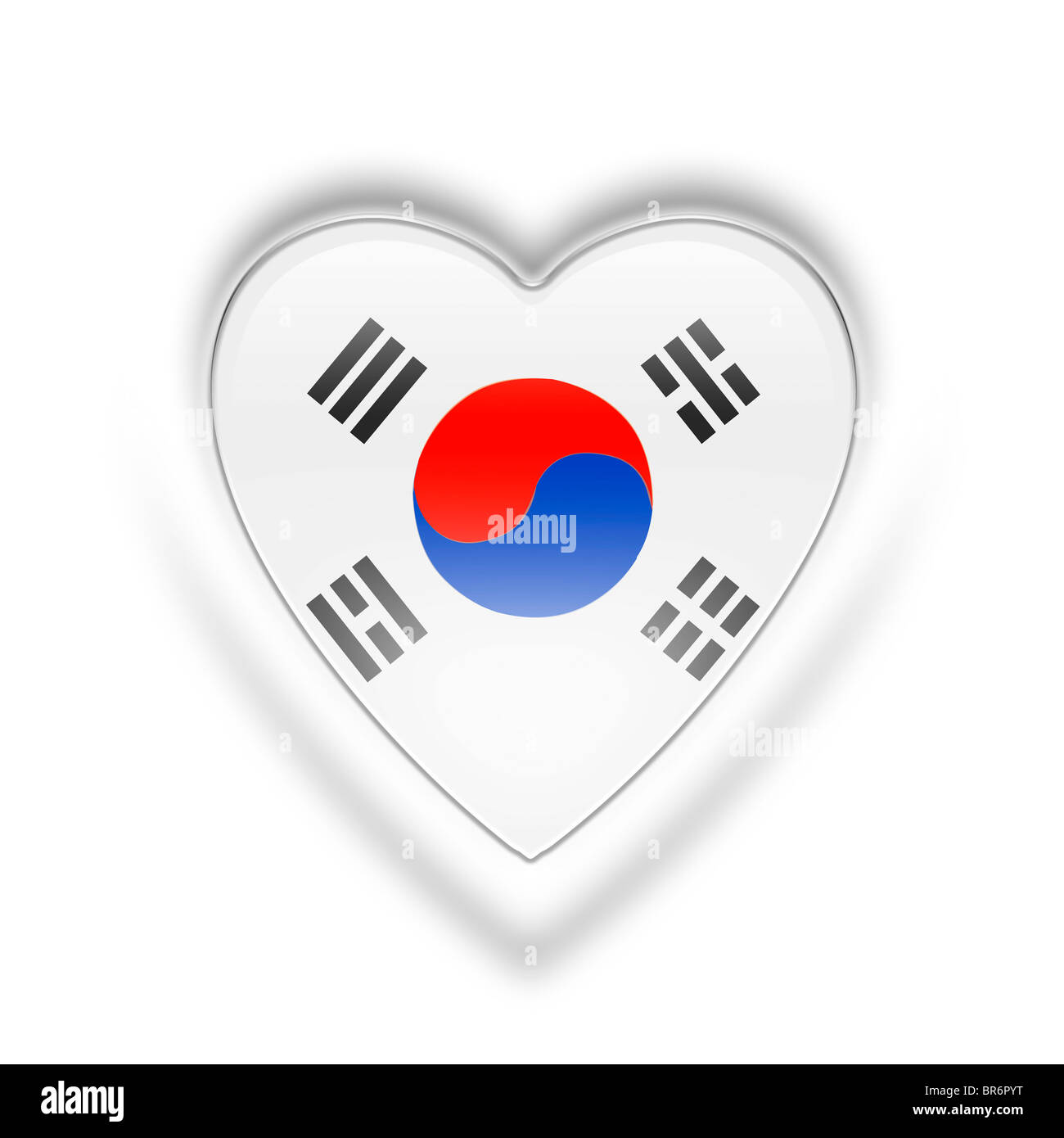 Corea del Sud bandiera Foto Stock