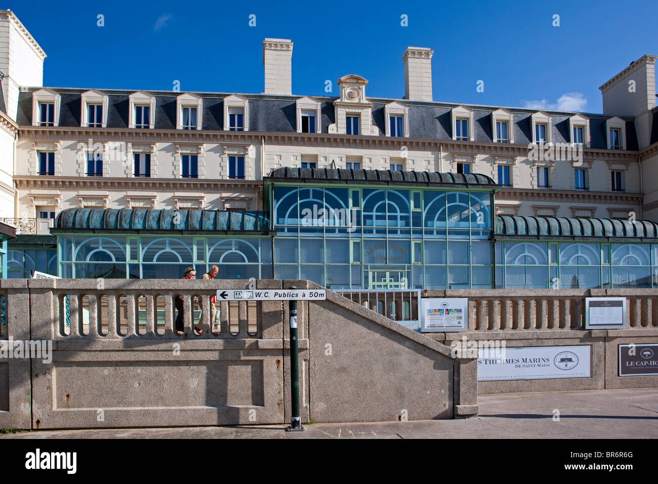 Il Grand Hotel des Thermes, St Malo, Francia Foto Stock