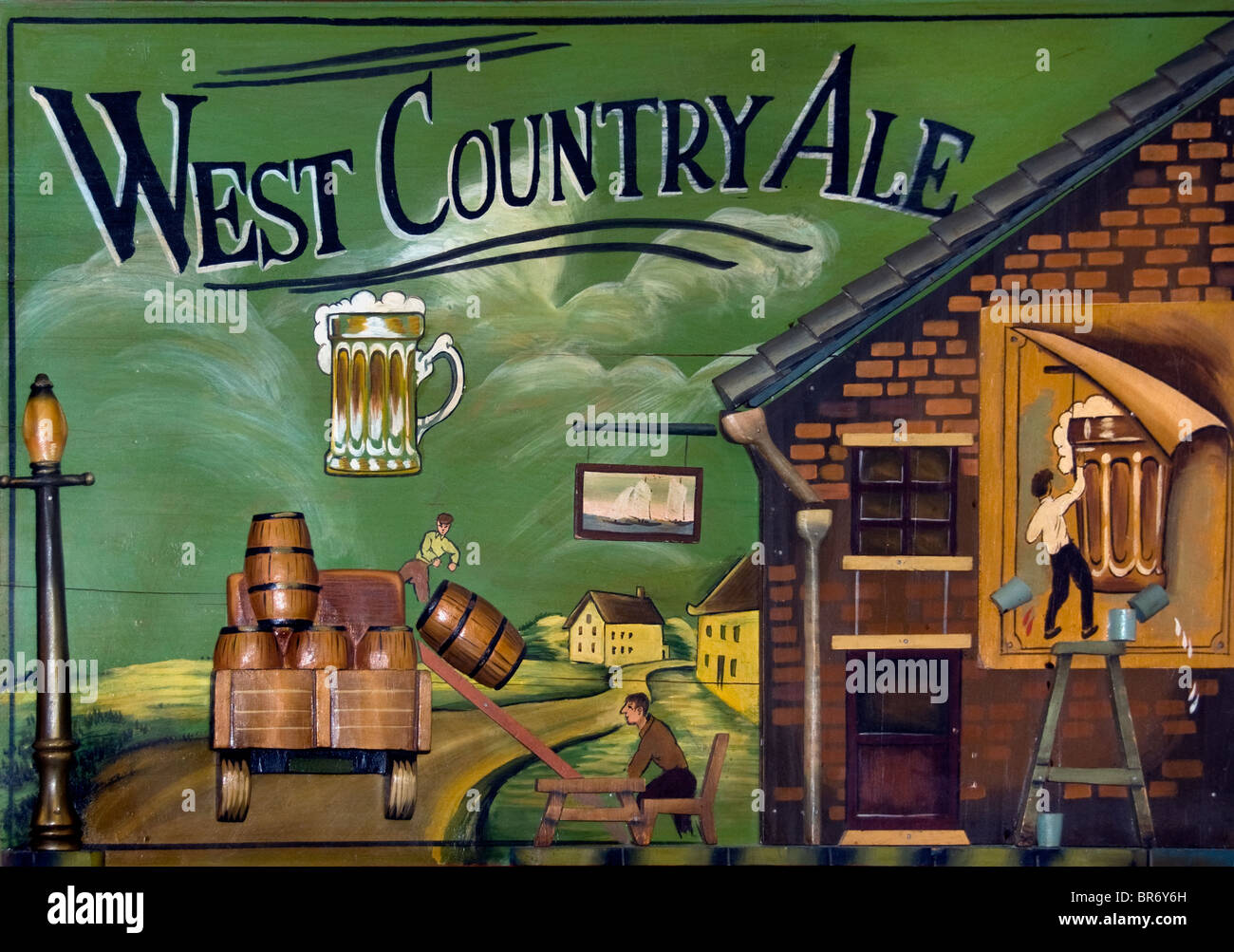 West Country Ale beer bar pub cafe Inghilterra Foto Stock
