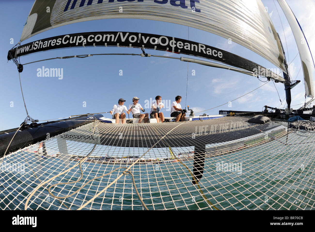 Extreme 40 racing in Volvo Ocean Race village, Alicante, Spagna, nel condurre fino alla Volvo Ocean Race 2008-2009. Ottobre 6t Foto Stock