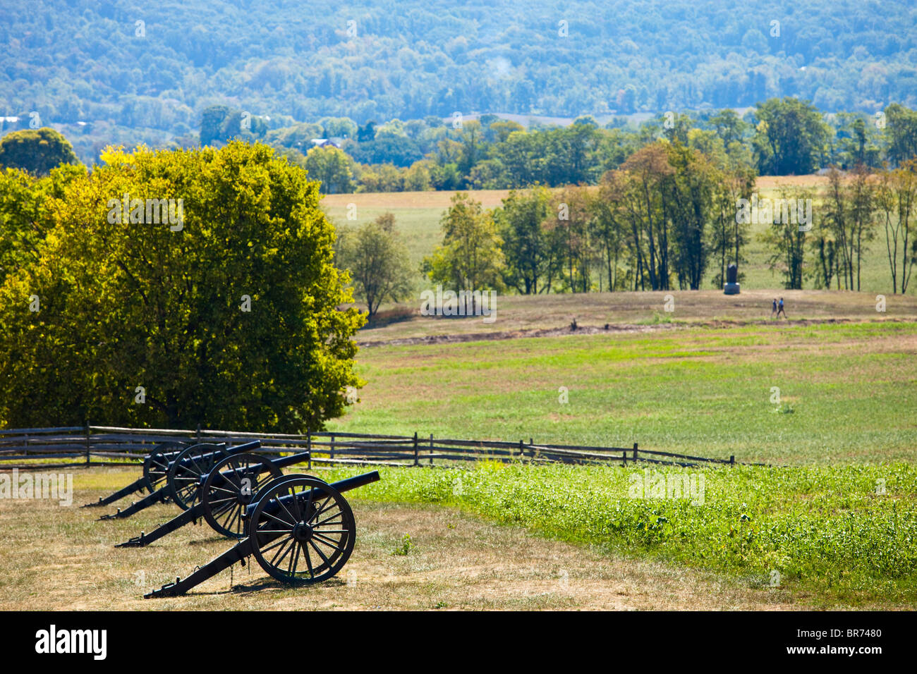 Antietam campi di battaglia della Guerra Civile, Virginia, Stati Uniti d'America Foto Stock