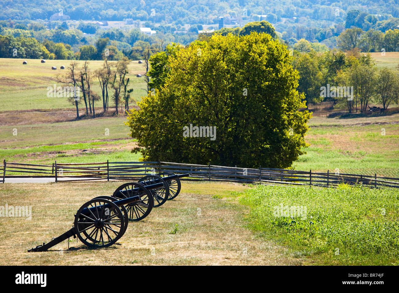Antietam campi di battaglia della Guerra Civile, Virginia, Stati Uniti d'America Foto Stock