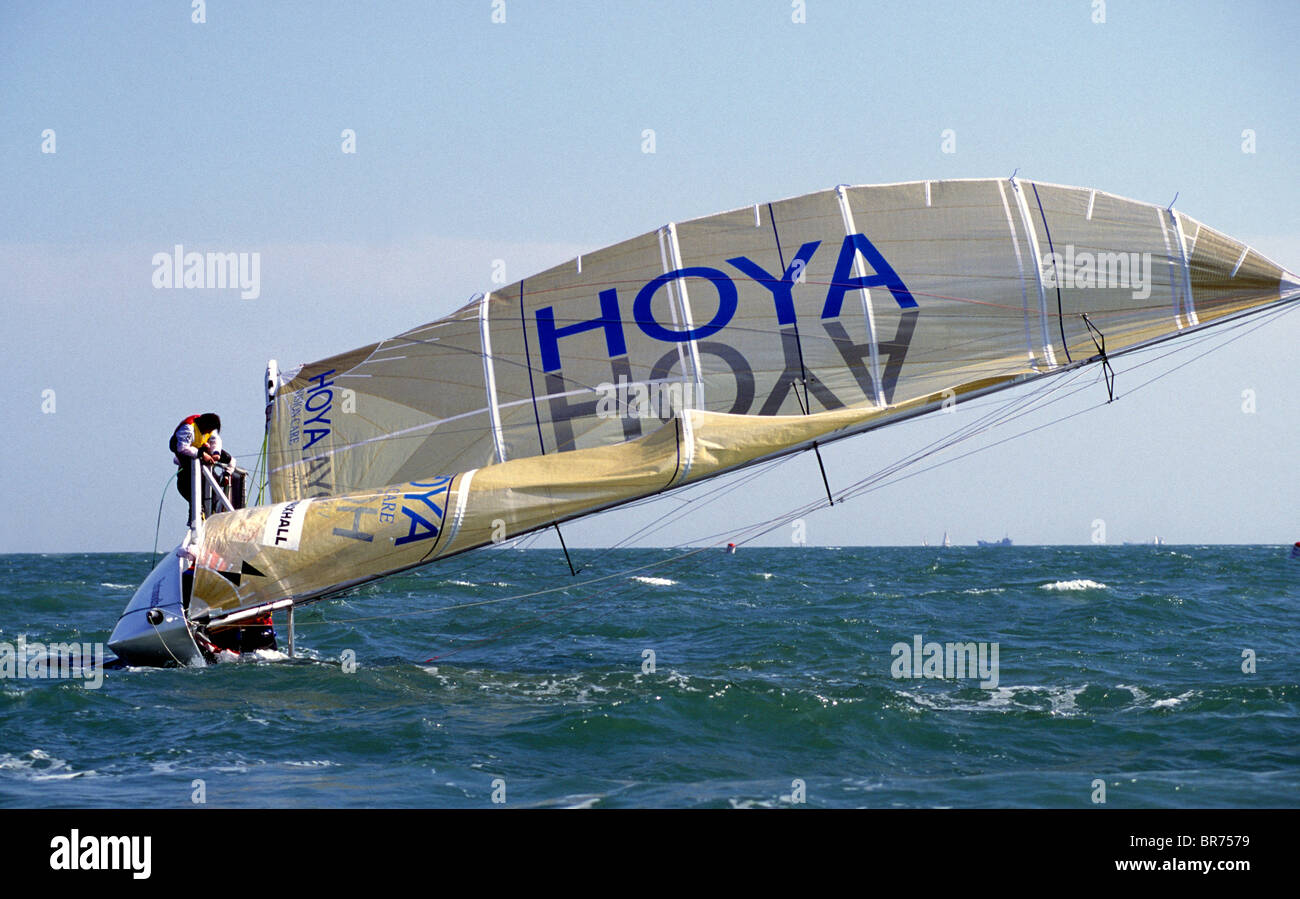 Hoya Ultra 30 capsizes a Windward. Foto Stock