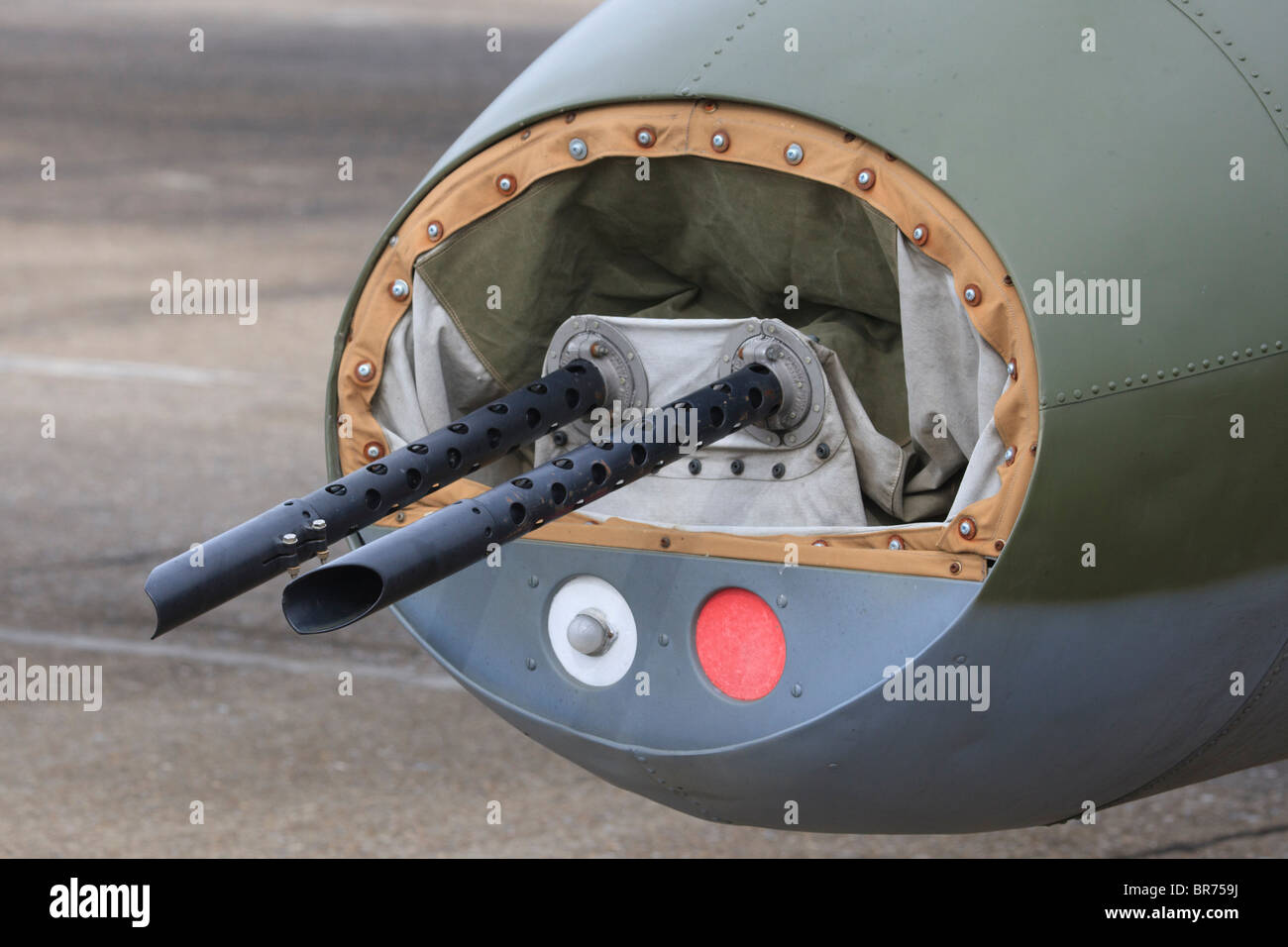 Parte posteriore della torretta di B 17 Flying Fortress Sally B a Duxford Foto Stock