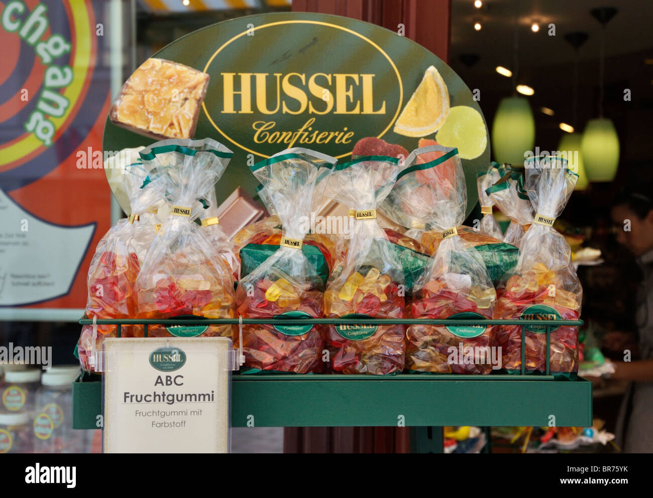 Caramelle gommose sul display, Potsdam in Germania Foto Stock