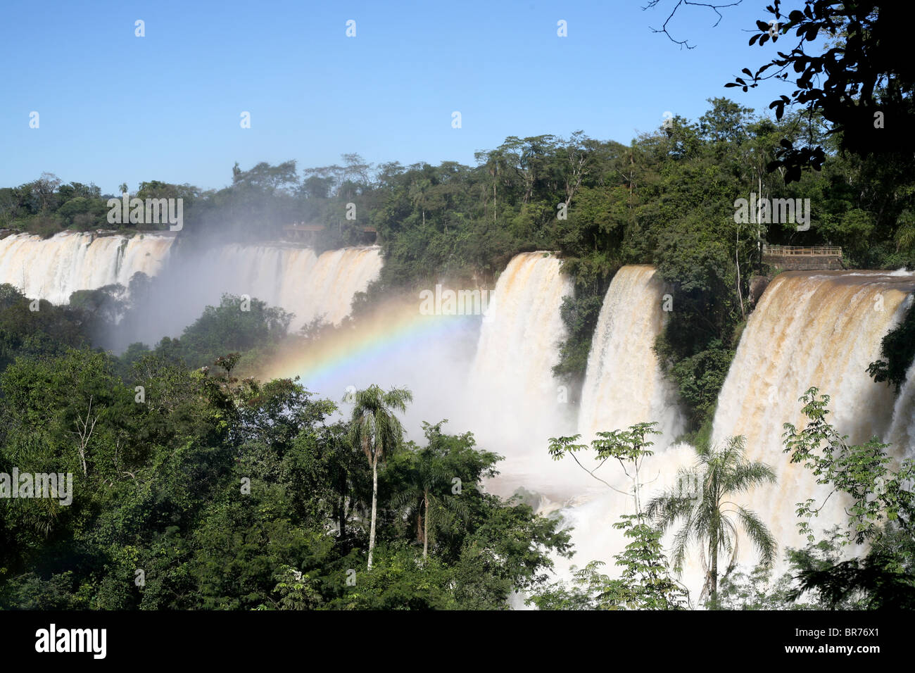 Cascate di Iguassù nel maggio dal lato Argentino Foto Stock