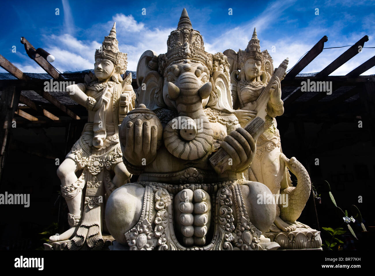 Una Statua Di Ganesh Chaturthi Uno Del Santo Divinità Nell'Induismo
