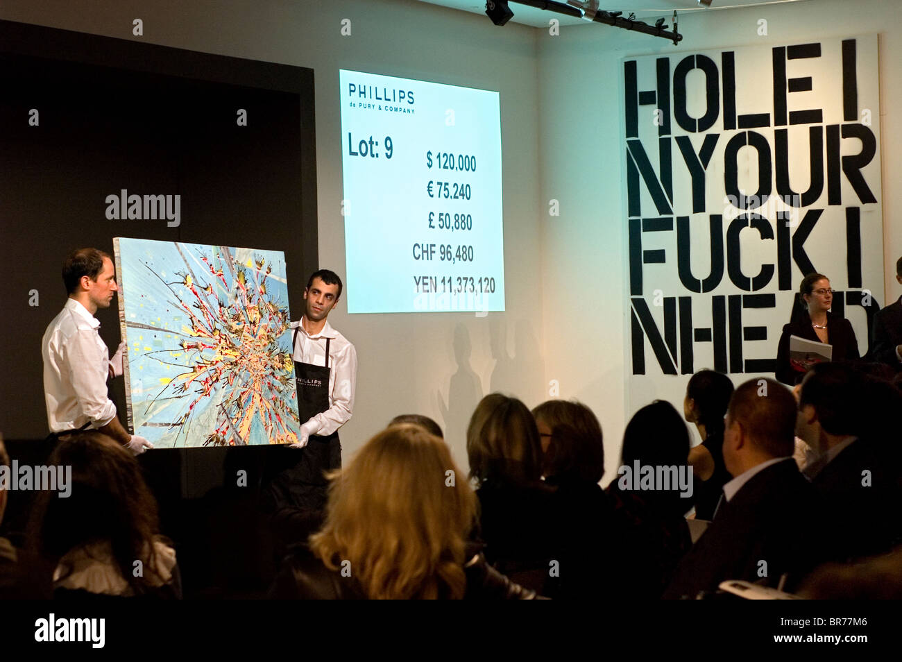 Autunno 2006 Contemporary Art Auction Phillips NYC Foto Stock