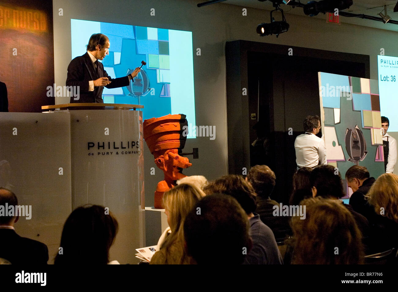 Autunno 2006 Contemporary Art Auction Phillips NYC Foto Stock