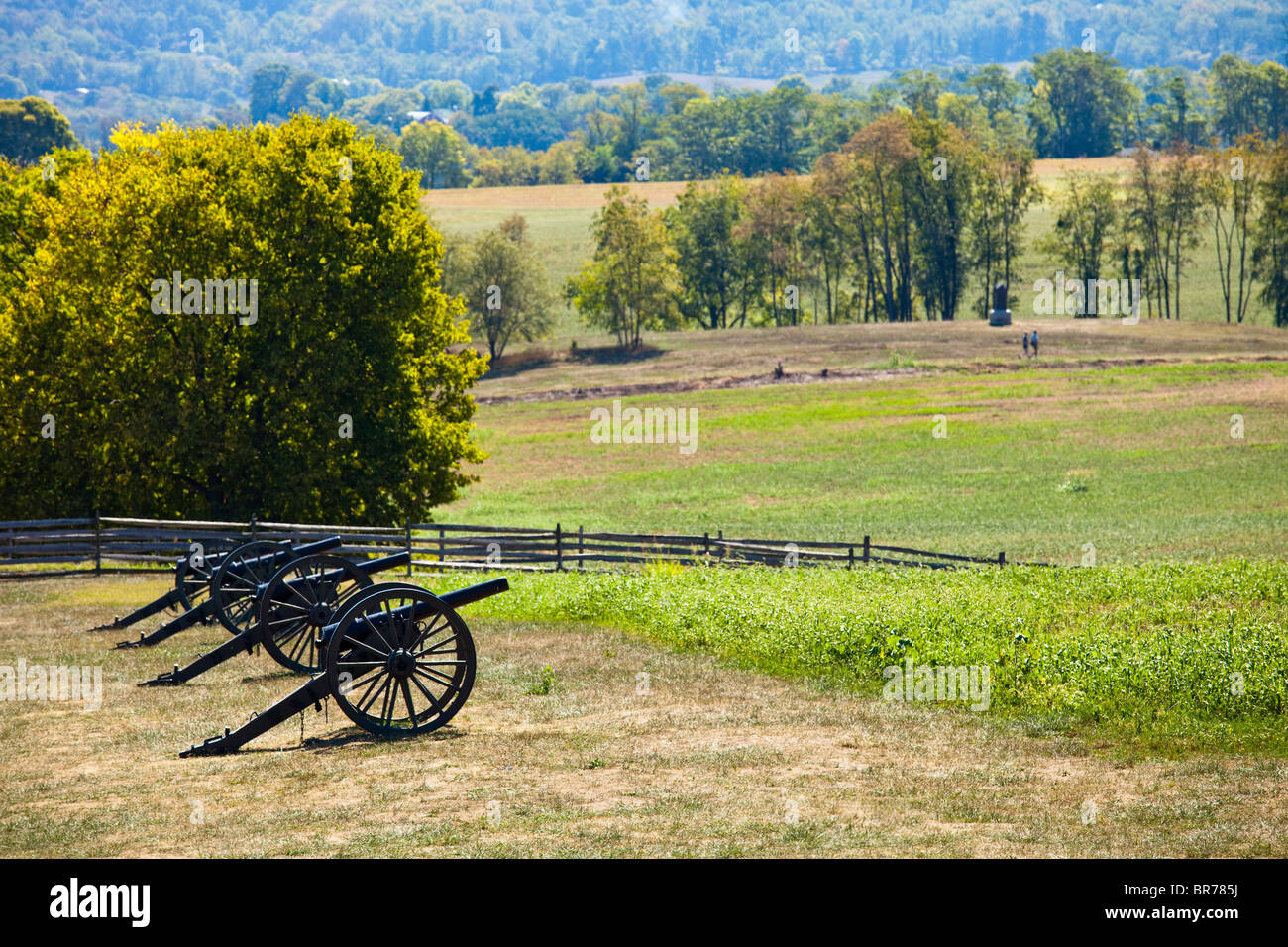 Antietam campi di battaglia della Guerra Civile, Virginia, Stati Uniti d'America Foto Stock