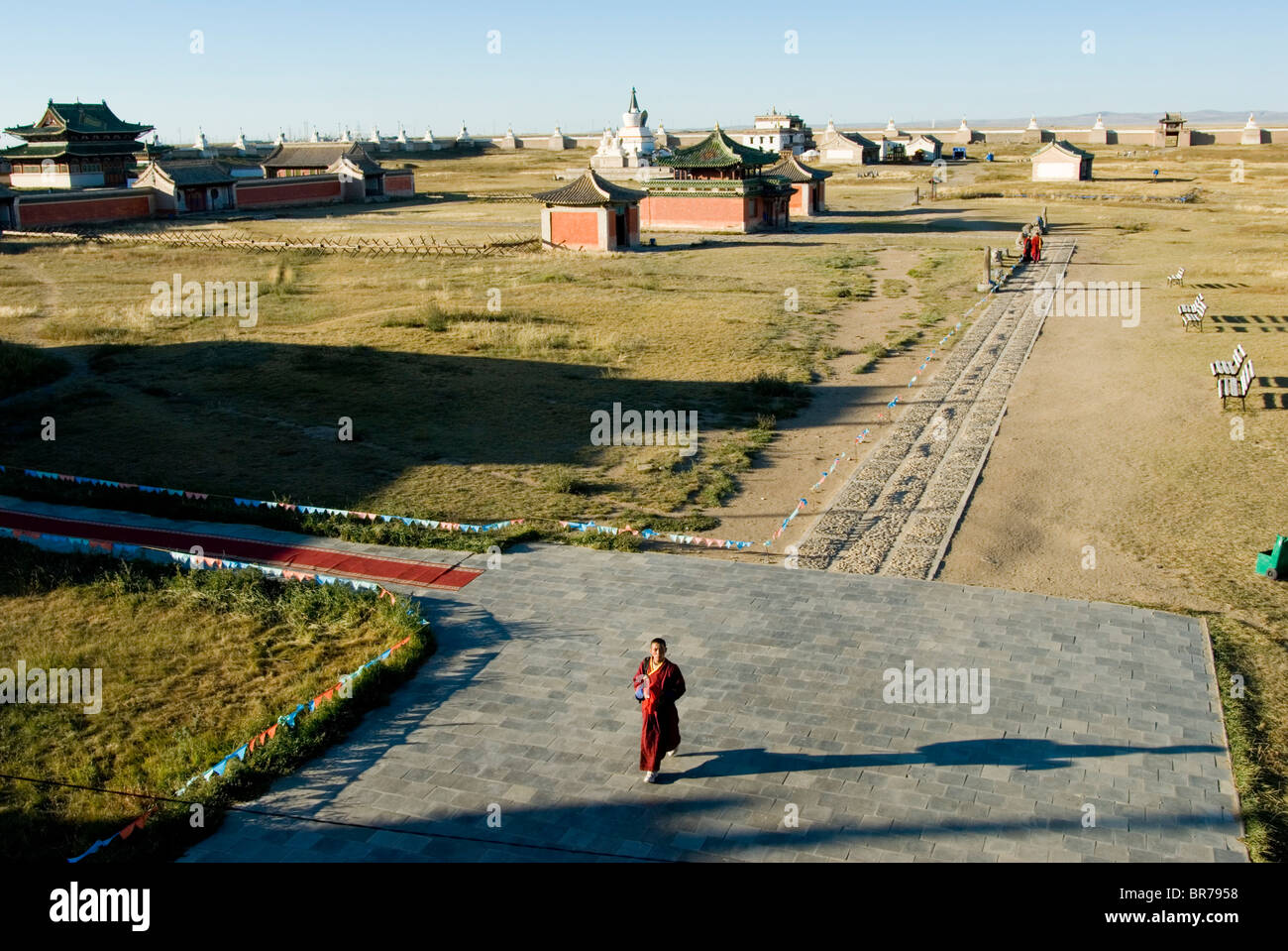 Erdene Zuu monastero della Mongolia Foto Stock
