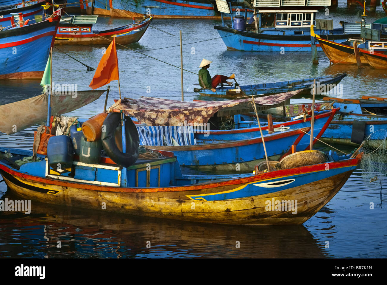 Il Vietnam, Nha Trang, Fishing Boat Harbour Foto Stock
