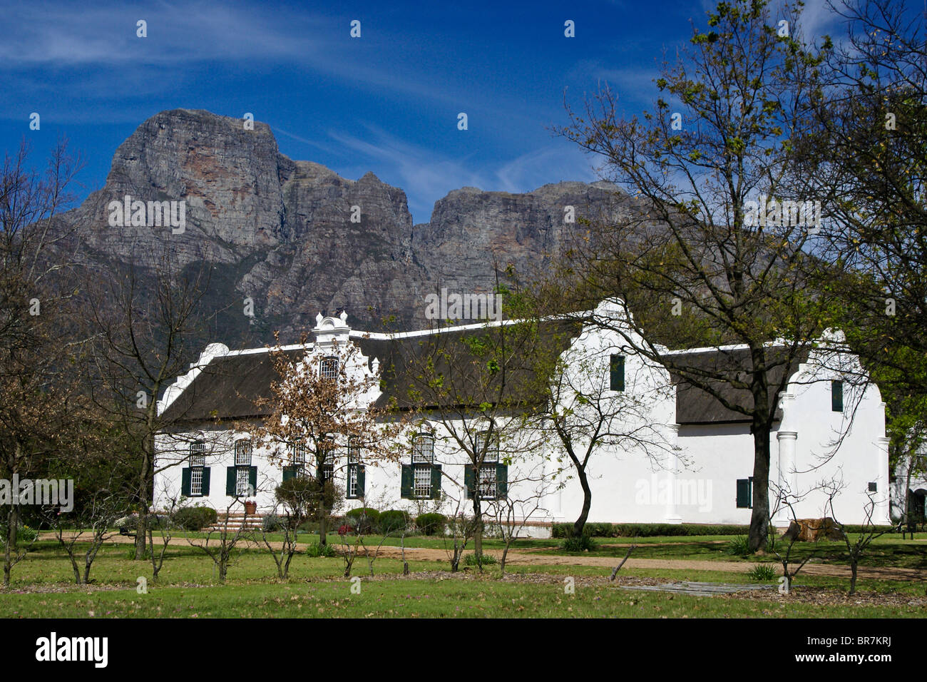 Boschendal Manor House, Cape Winelands, Sud Africa Foto Stock