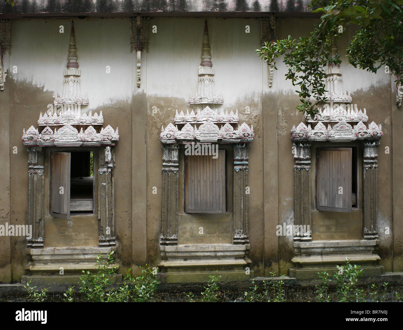 Wat Khun Samut Trawat in Ban Khun Samut mento, Pra Samut Chedi, Samut Prakan, Thailandia Foto Stock