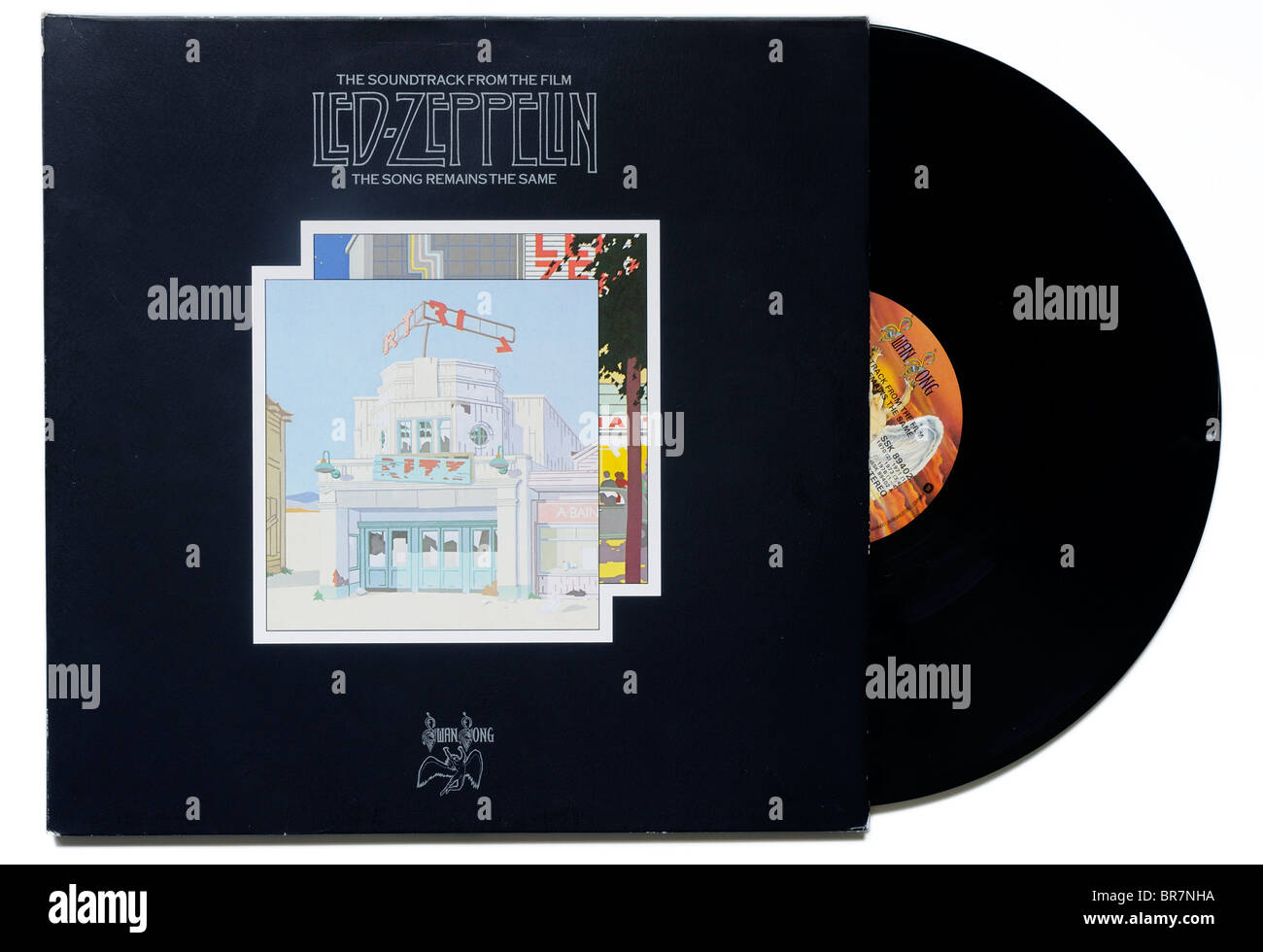 Led Zeppelin La canzone rimane lo stesso album live Foto Stock