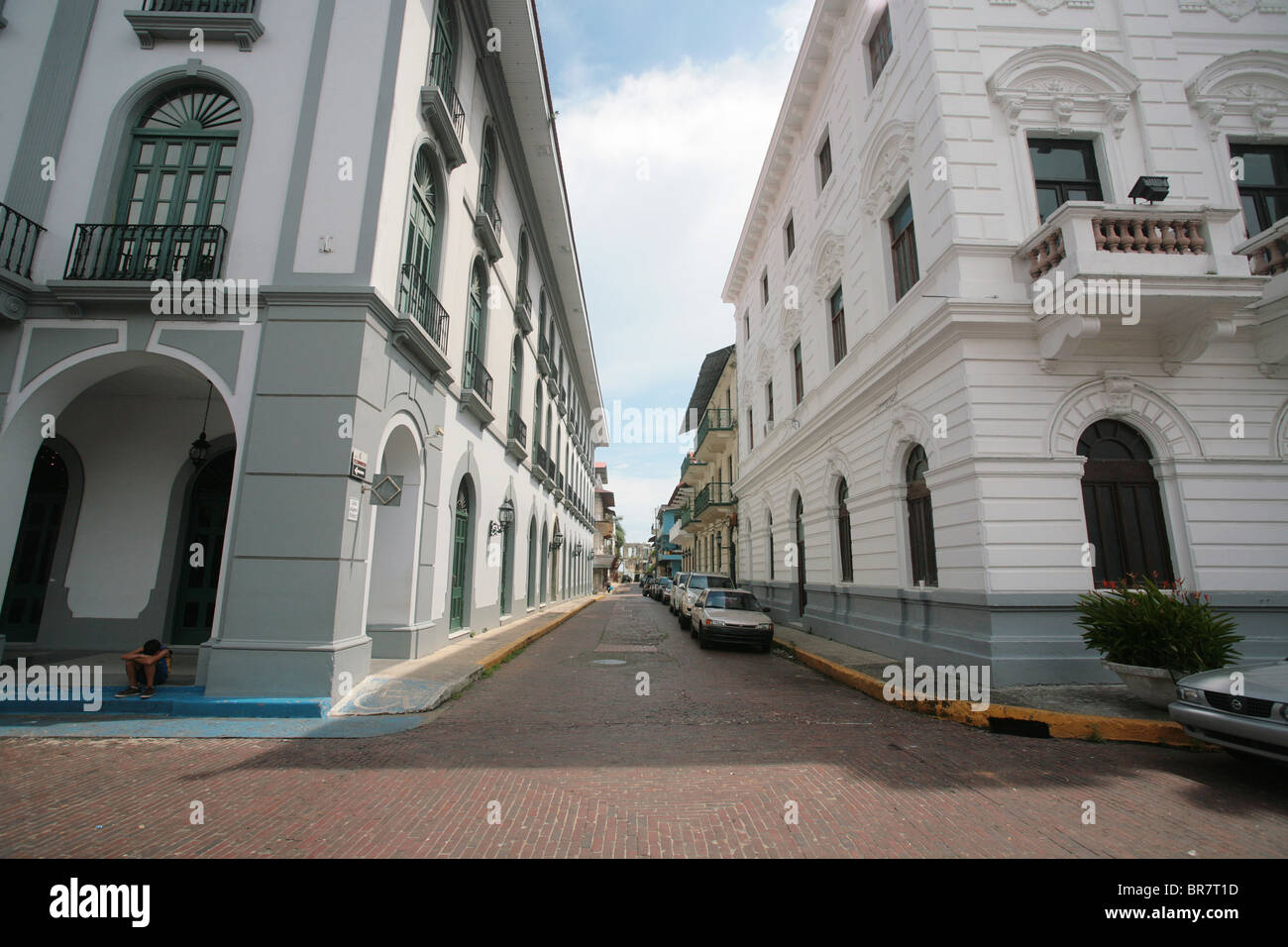 Casco Antiguo o Casco Viejo, vecchi quartieri della città di Panama, la parte storica della città. Foto Stock