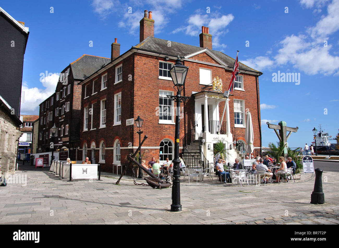 La vecchia casa doganale, Quay, Poole, Dorset, England, Regno Unito Foto Stock