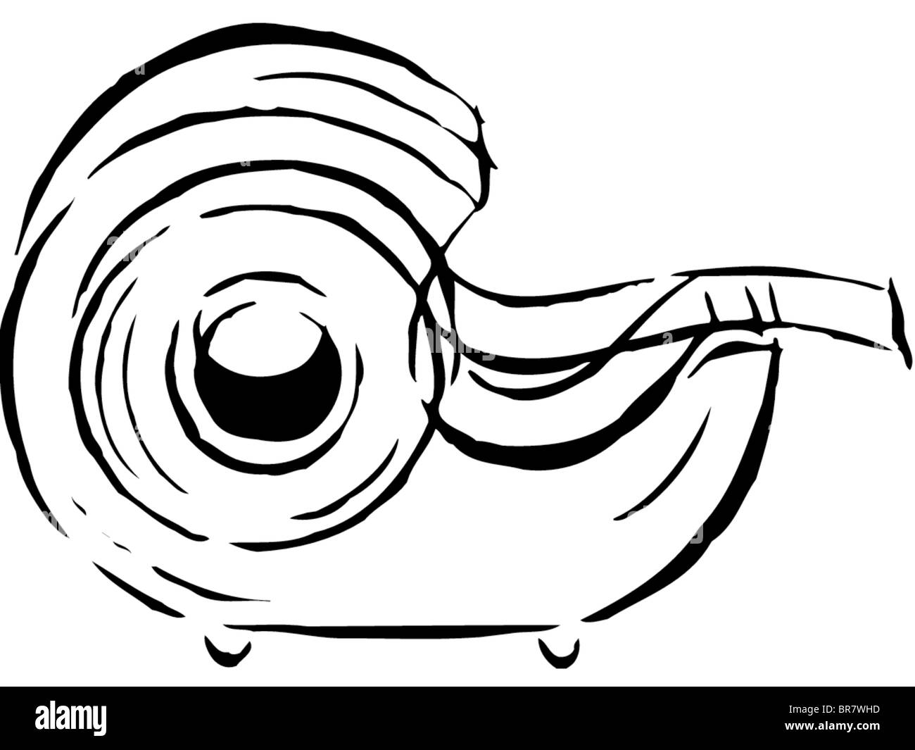 Disegno di un erogatore di nastro Foto Stock