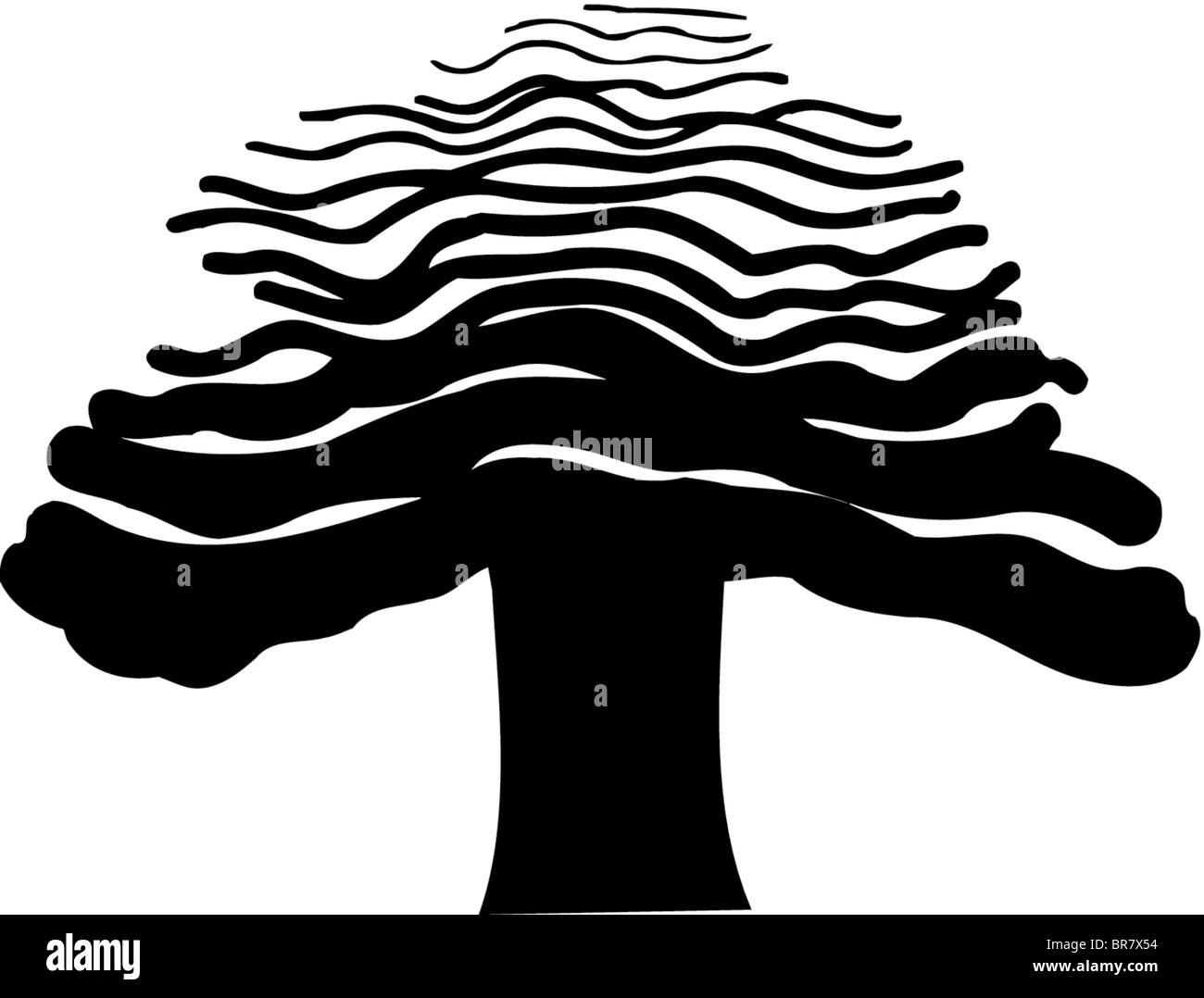 Disegno di un audace struttura graduata Foto Stock