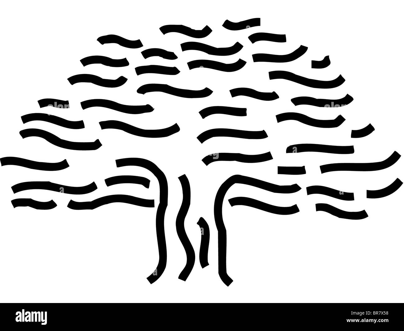 Disegno di una struttura ondulata Foto Stock