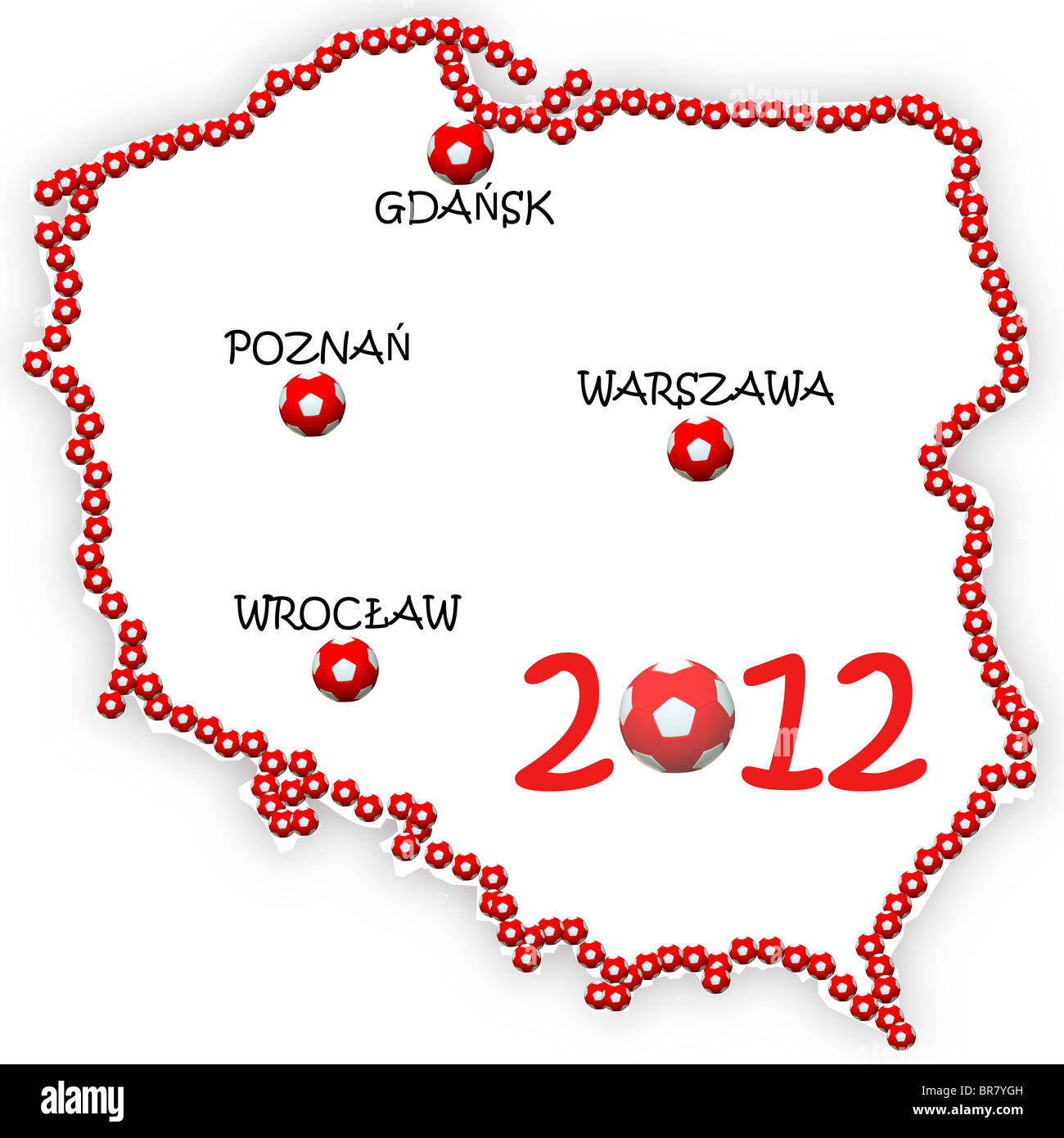 Euro 2012 in Polonia e Ucraina Foto Stock