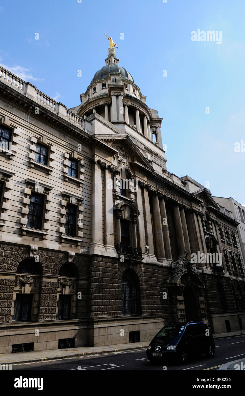La centrale di Corte Penale, Old Bailey, London, England, Regno Unito Foto Stock