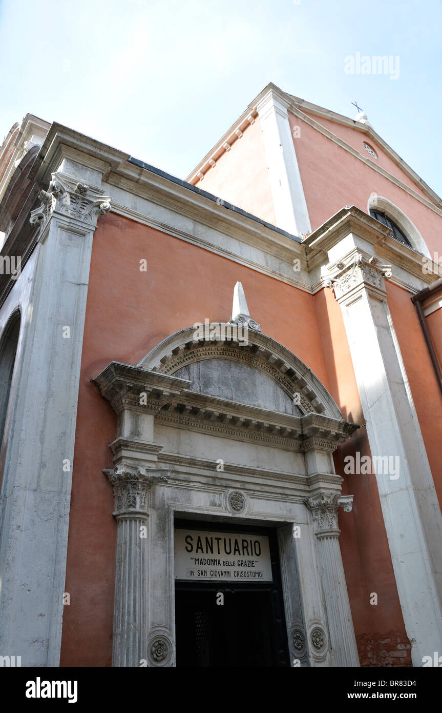 La Madonna delle Grazie chiesa ( Madonna delle Grazie o di Nostra Signora delle Grazie ), Venezia, Italia Foto Stock