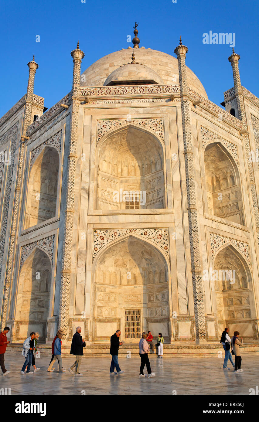 Il Taj Mahal, Agra, Uttar Pradesh, India Foto Stock