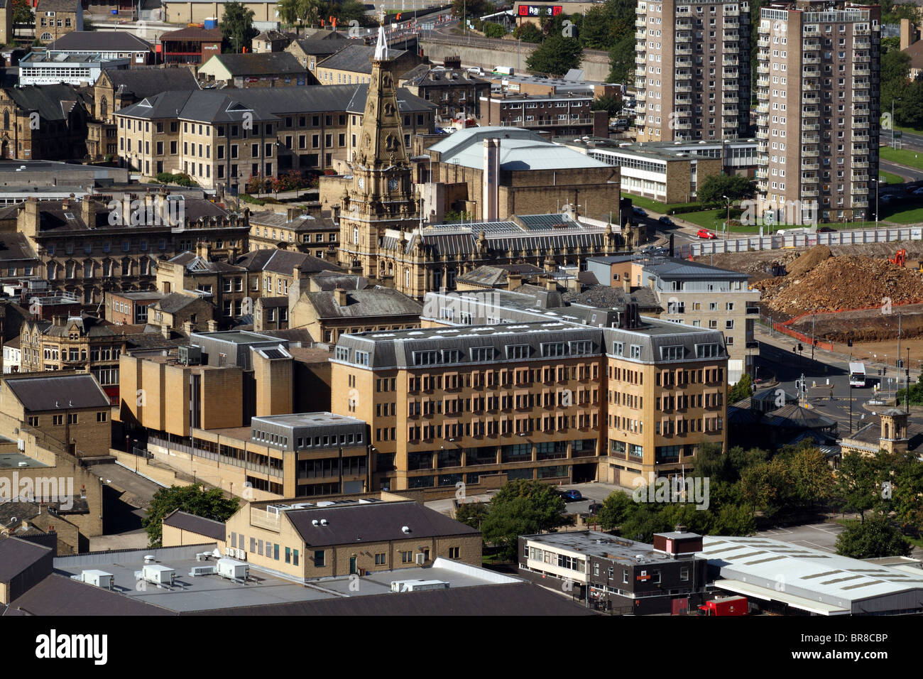 Halifax Town Hall Calderdale Yorkshire Regno Unito Regno Unito Foto Stock