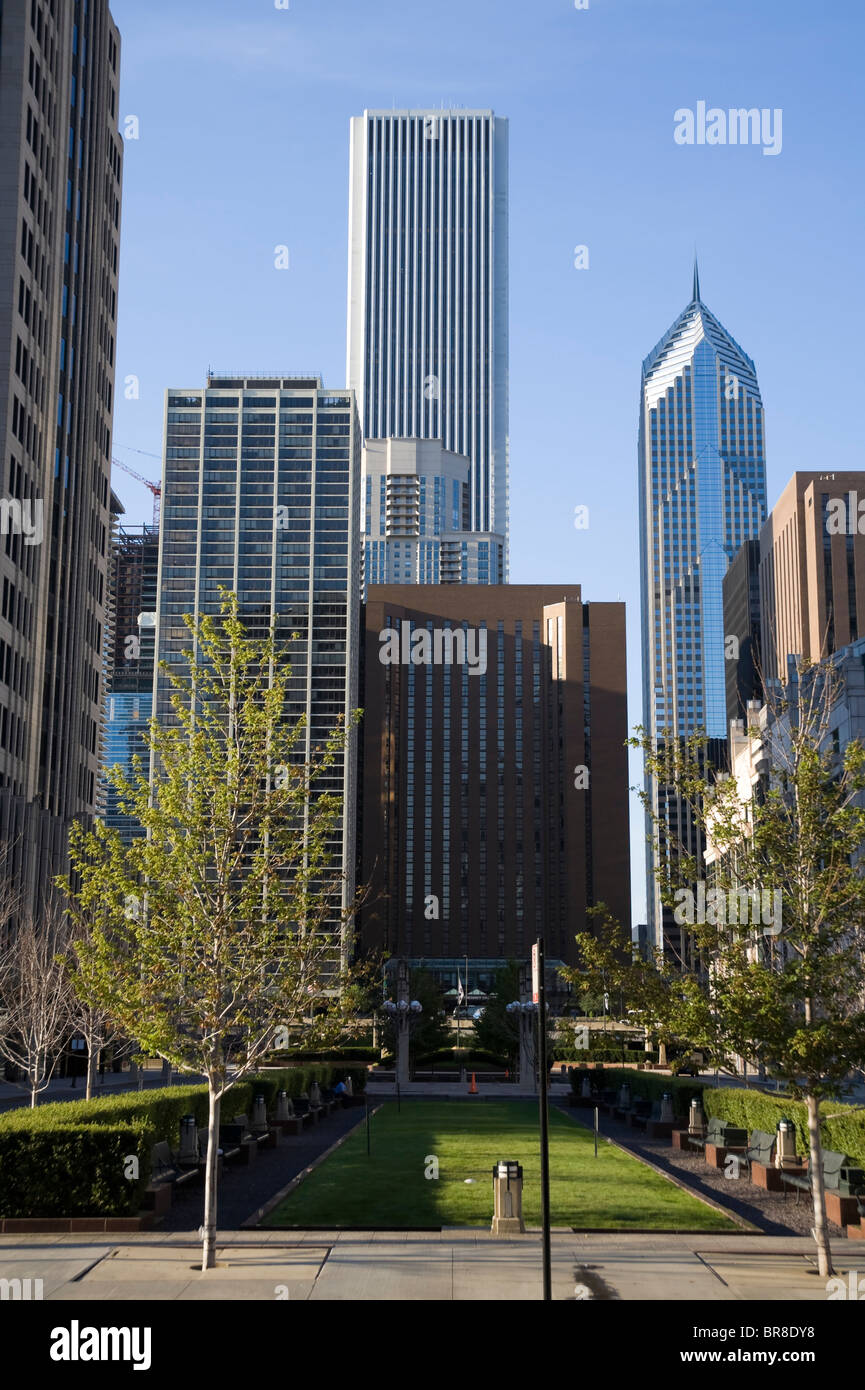 Il centro di Chicago Foto Stock